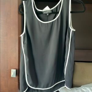 Jones New York Black and Gray Sleeveless Tank Top Size 12